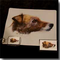 Personalised bumper pack of mouse mat, keyring and fridge magnet