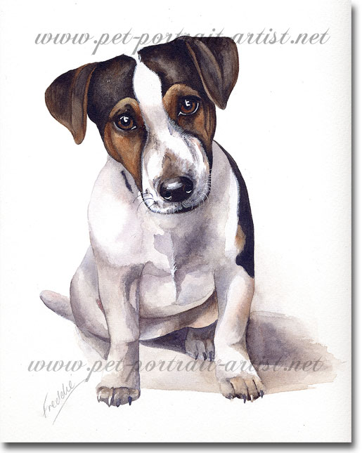 Portrait of a Jack Russell Puppy, by Joanna Culley