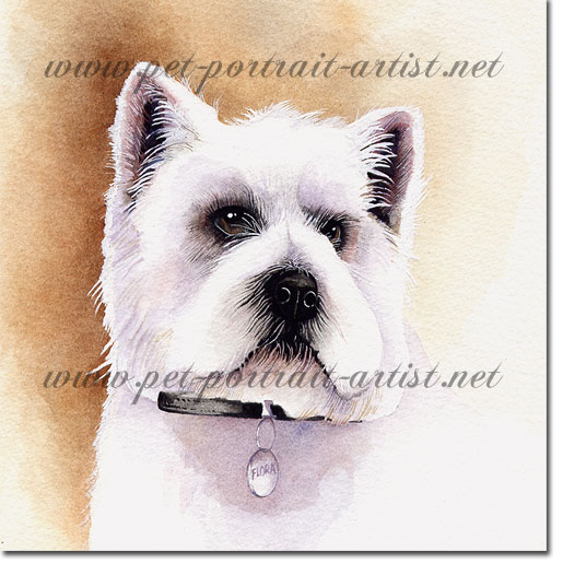 Portrait of a West Highland Terrier, by Joanna Culley