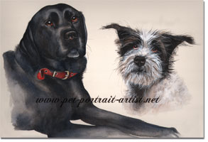 Portrait of Woody and Morris